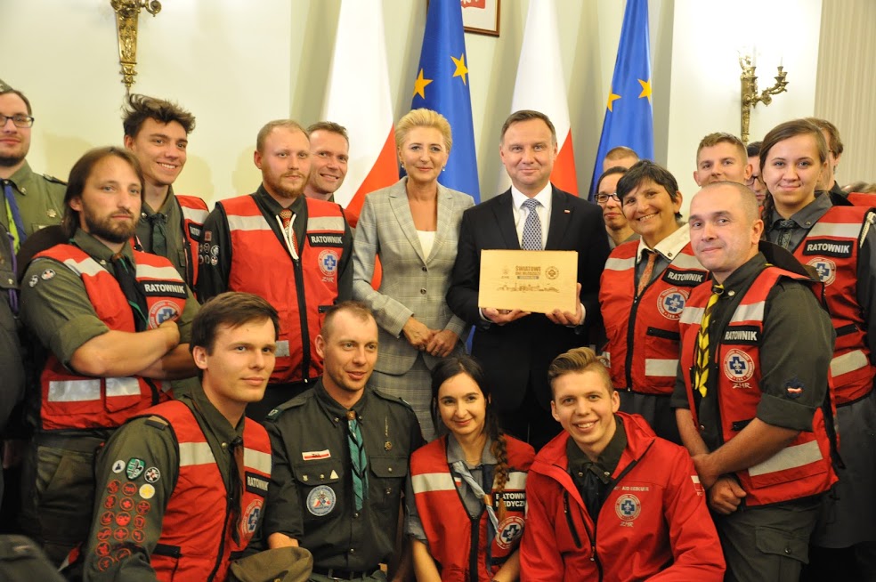 Harcerskie spotkanie w Pałacu Prezydenckim – Związek Harcerstwa